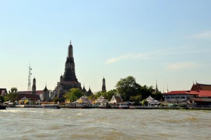 Wat Arun from the Water Taxi