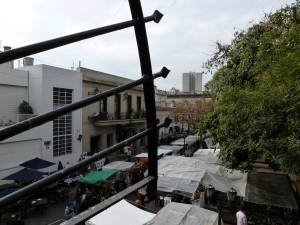 Lunch overlooking San Telmo Market