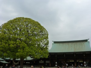 Main shrine at back